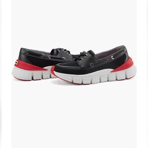 Hunter Black and Red Casual Shoes